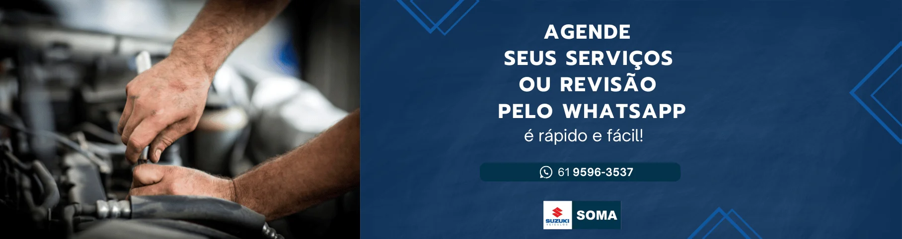 AGENDE SEUS SERVIÇOS NA SOMA SUZUKI